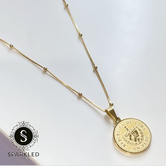 Cuban coin necklace