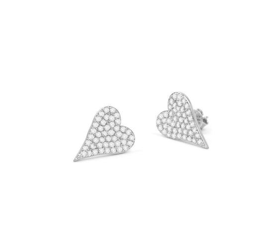 Heart Stud Earrings